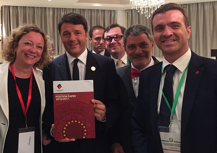 Position Paper Presentation to Italian Prime Minister